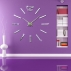 Настенные часы Design Big Silver - элитные дизайнерские и декоративные 2022 тренд сезона оригинальных размеров больших на стену – фото настоящее в Киеве сфоткано
